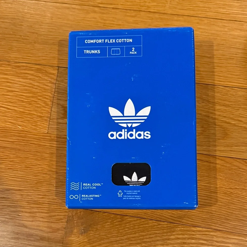 ADIDAS men’s Comfort Flex Cotton Trunks 2 Pack